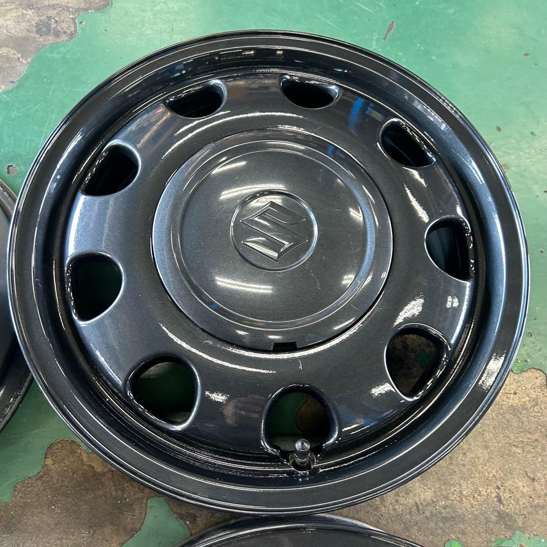 中古アルミ14X4.5スズキスペーシアギア純正4本セット　ラパン、ワゴンR等にも