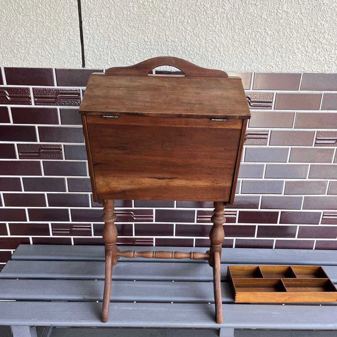 ヴィンテージ　ソーイングボックス　アメリカ製