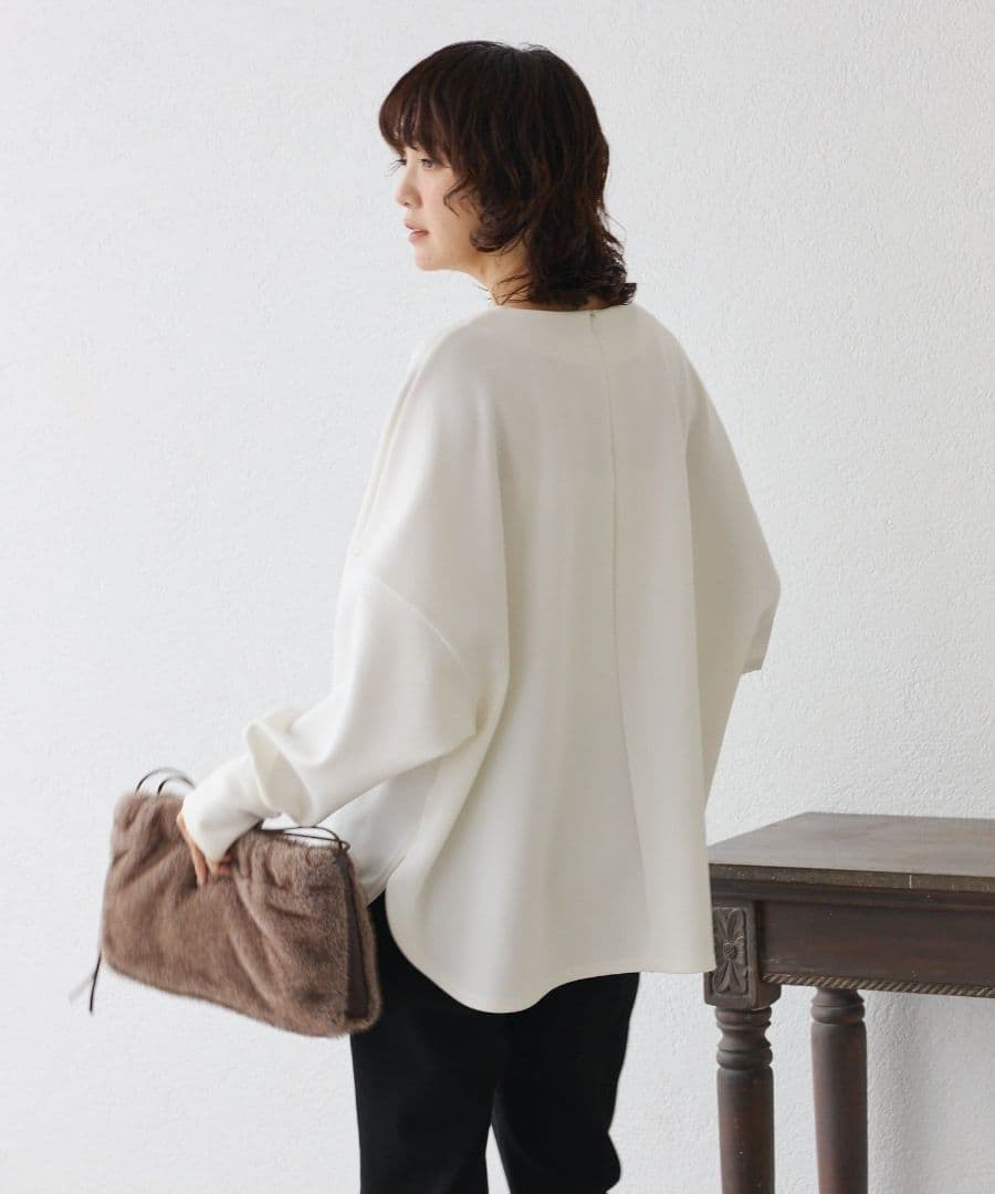 リヴドロワ　RIVE DROITE　　ダンボールポンチョプルオーバー　フリー