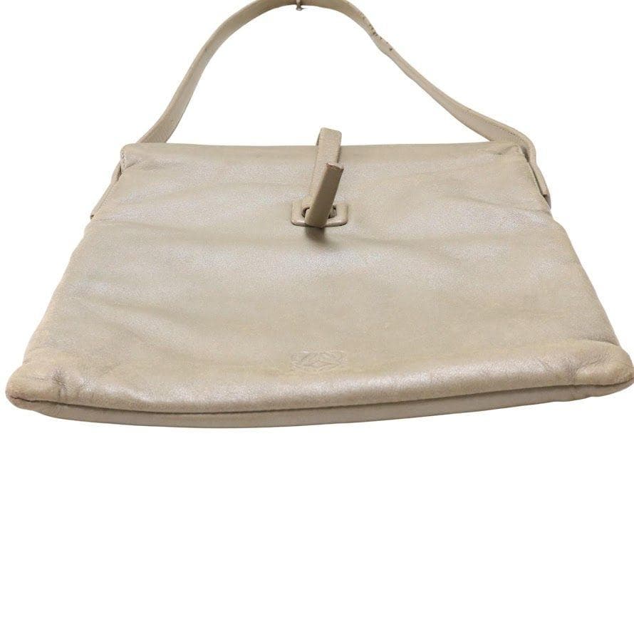 【廃盤】LOEWE ロエベ アナグラム レザー 本革　ショルダーバッグ スクエア