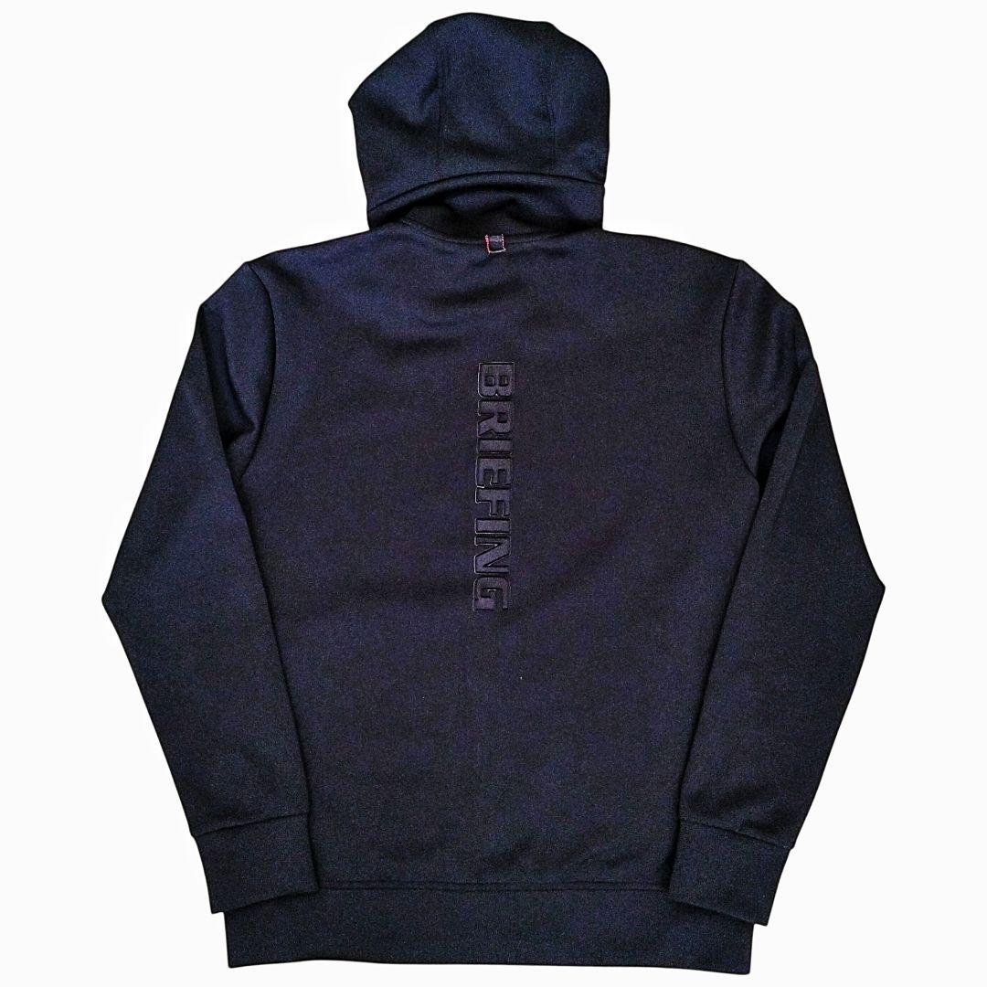 ブリーフィング BRIEFING ゴルフ パーカー M 黒 防風 3D 薄手