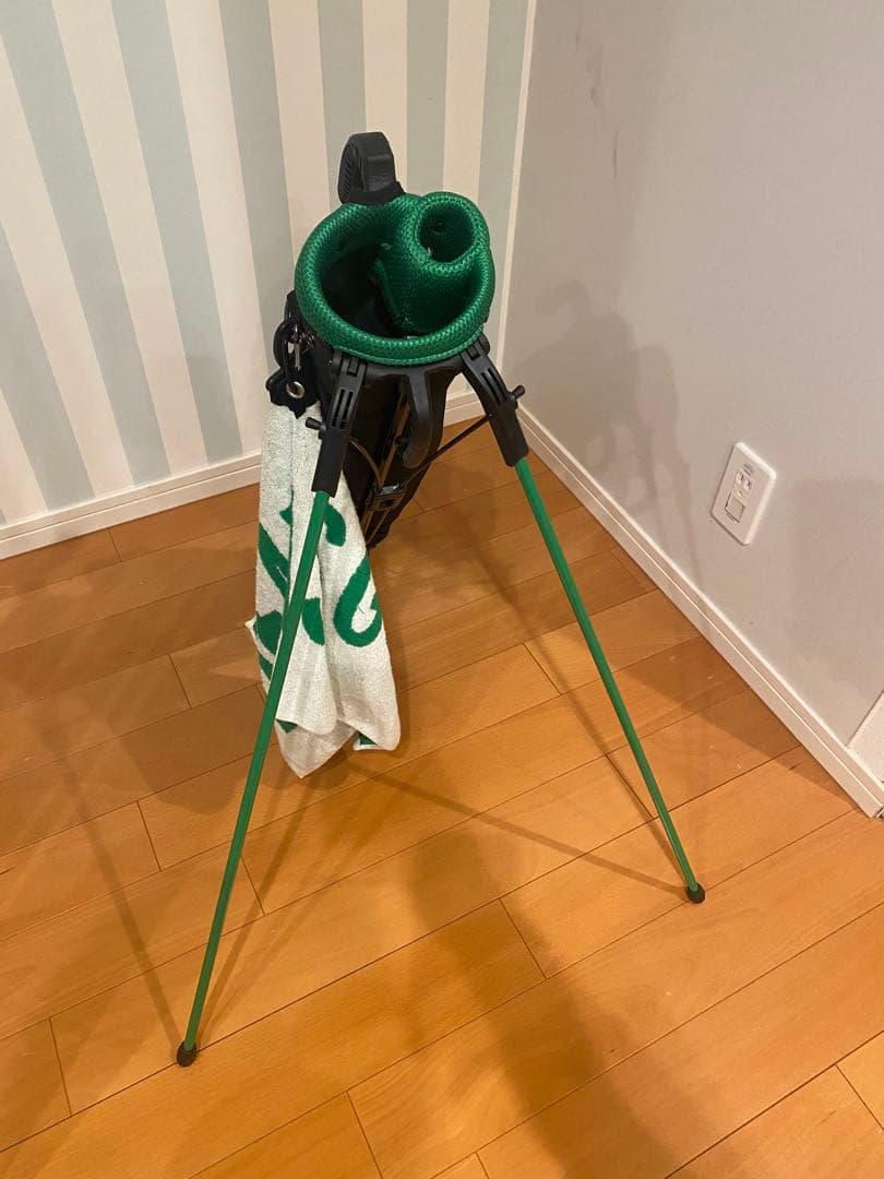 美品BEAMS GOLF セルフスタンドブラック/グリーン