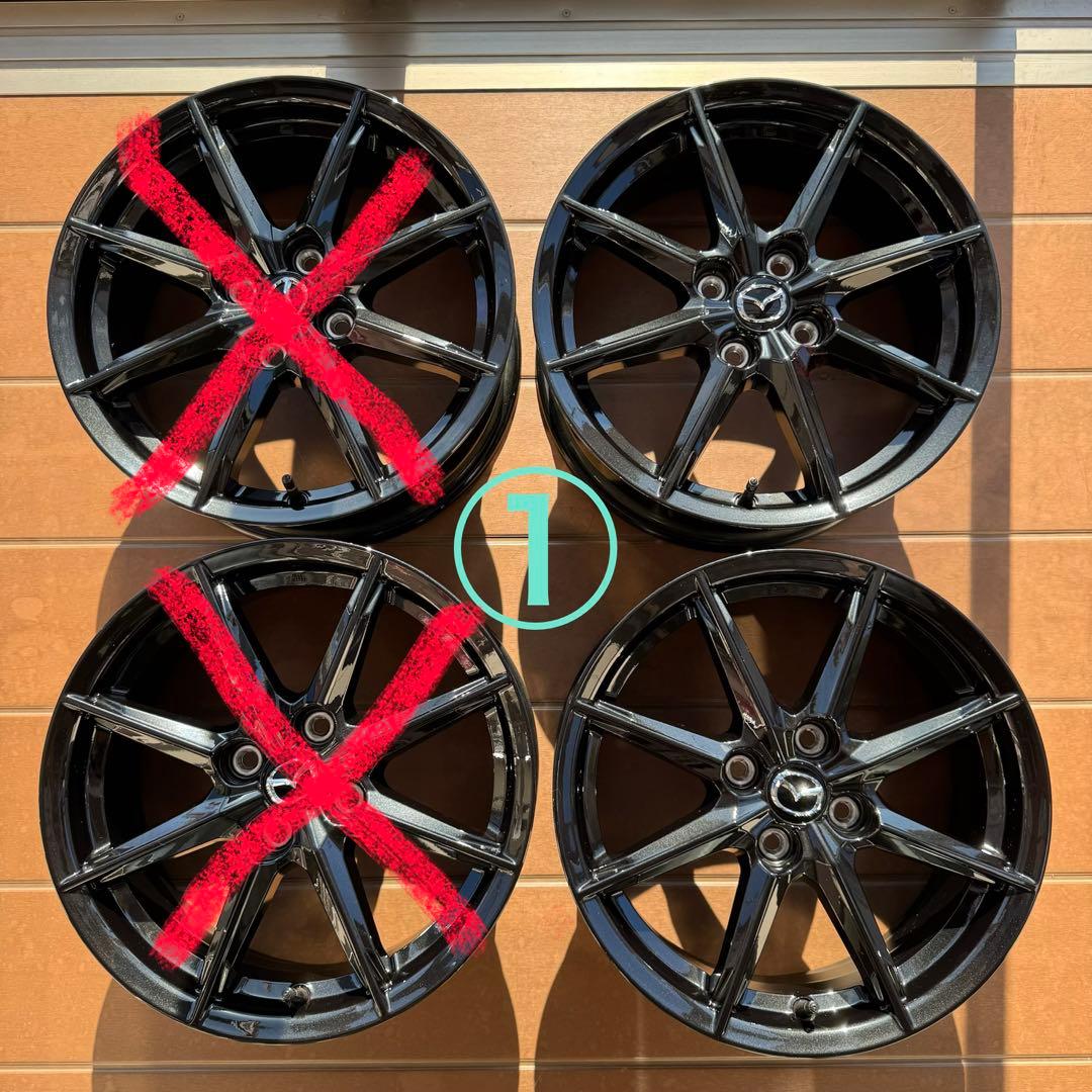 ①【美品】ND ロードスター 純正ホイール 2本 200km程度