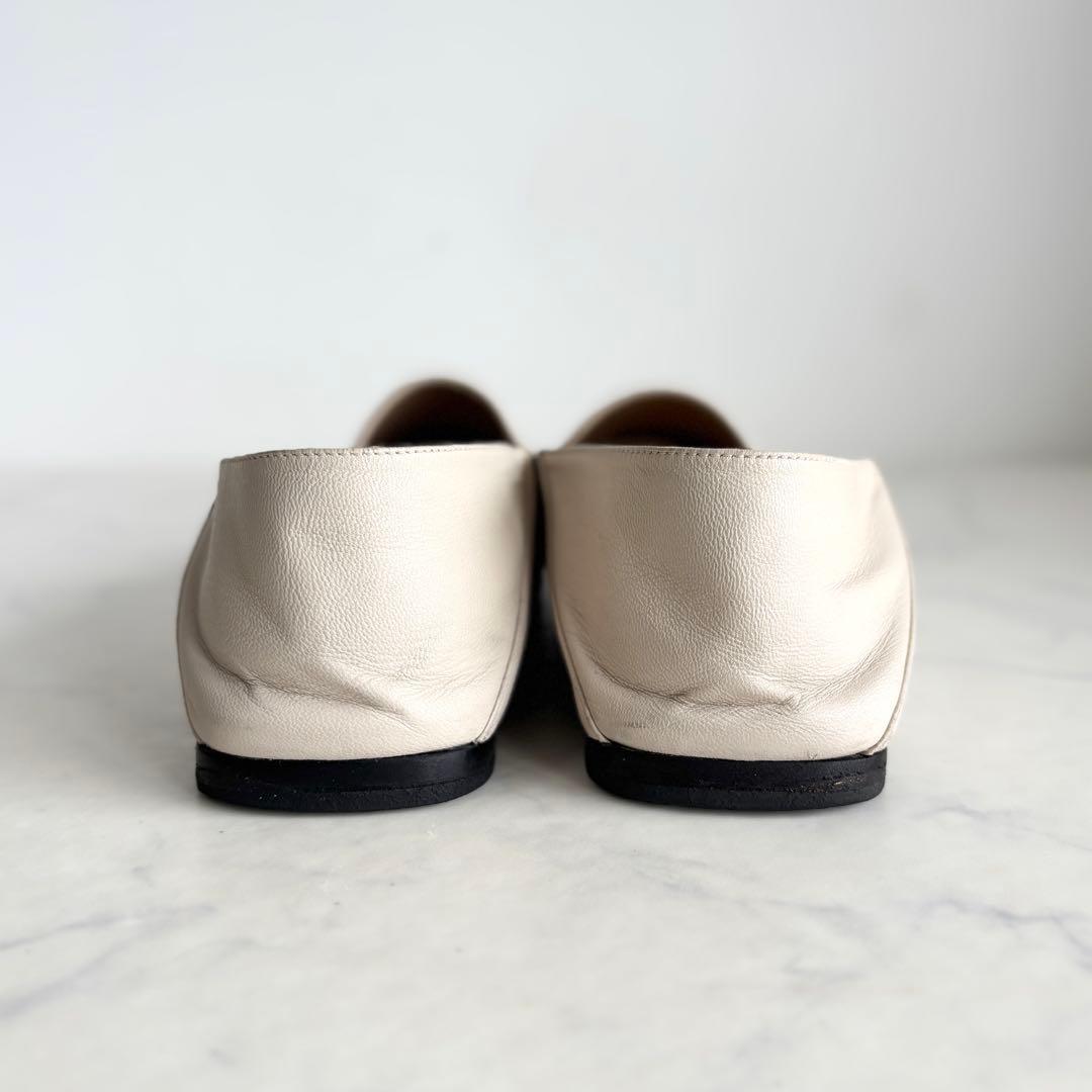セルジオロッシ 37.5 SR1 SLIPPERS フラットシューズ チョーク