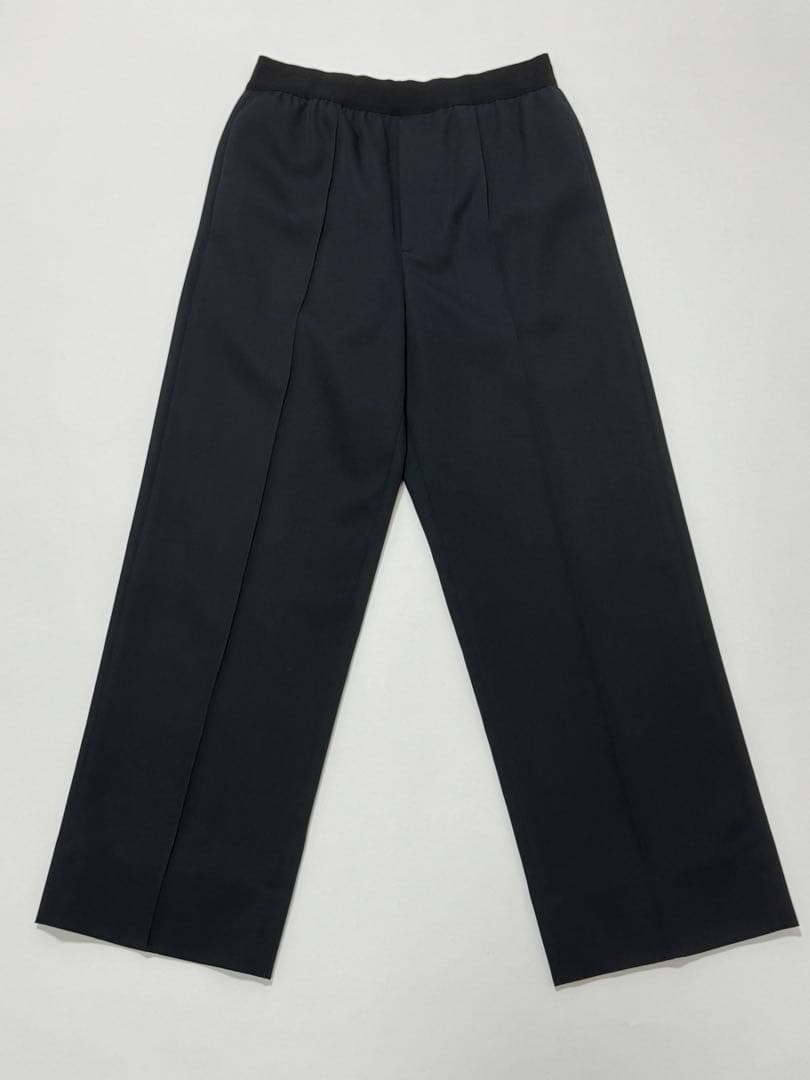 22SSJILSANDERジルサンダーウエストゴムワイドストレートスラックス44