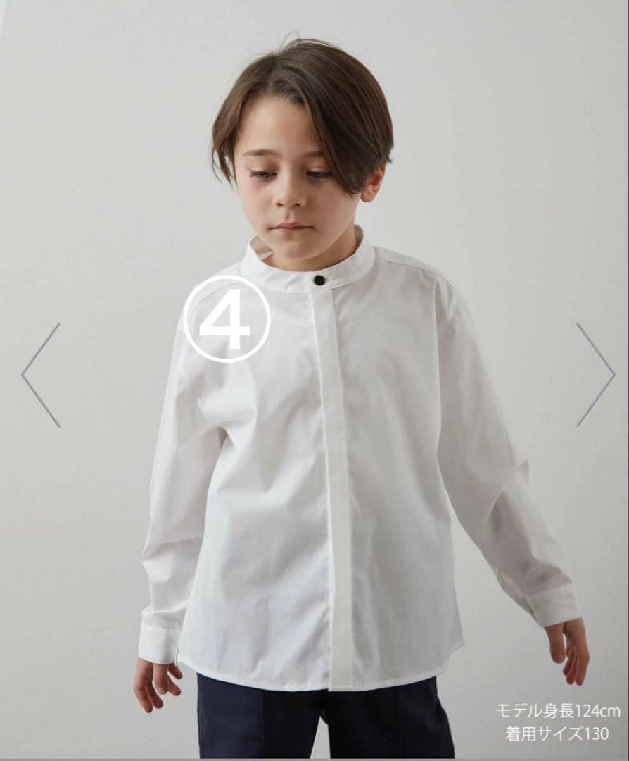 【riziere】120 シングルノーカラージャケットセットアップ　計5点セット