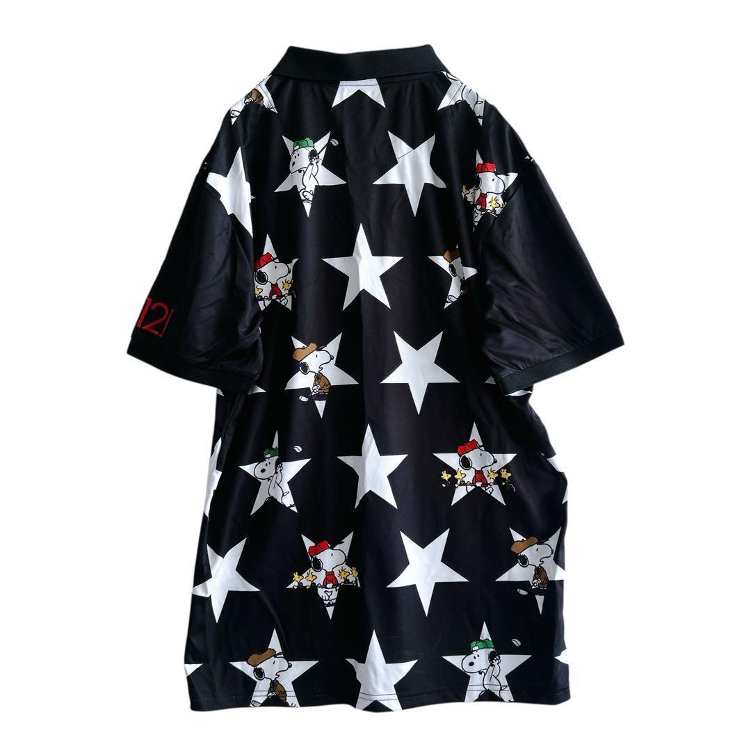 V12 × SNOOPY ゴルフウエア 半袖ポロシャツ メンズゴルフ b051