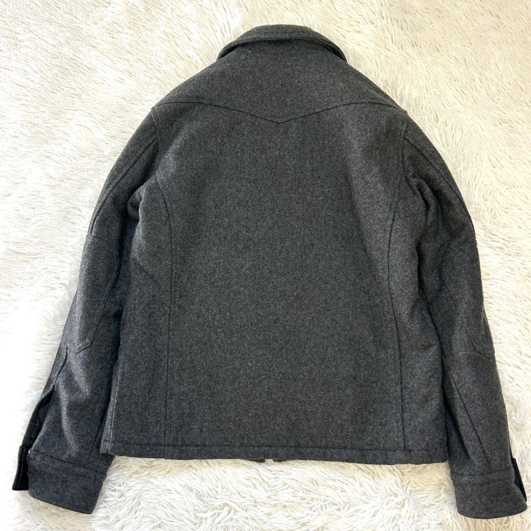 【美品】Schott ショット CPOジャケット Mサイズ グレー ウール