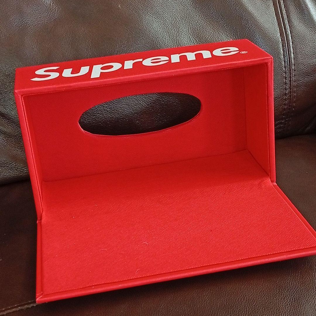 Supreme シュプリーム　ロゴ入り　ティッシュボックス お洒落　インテリア