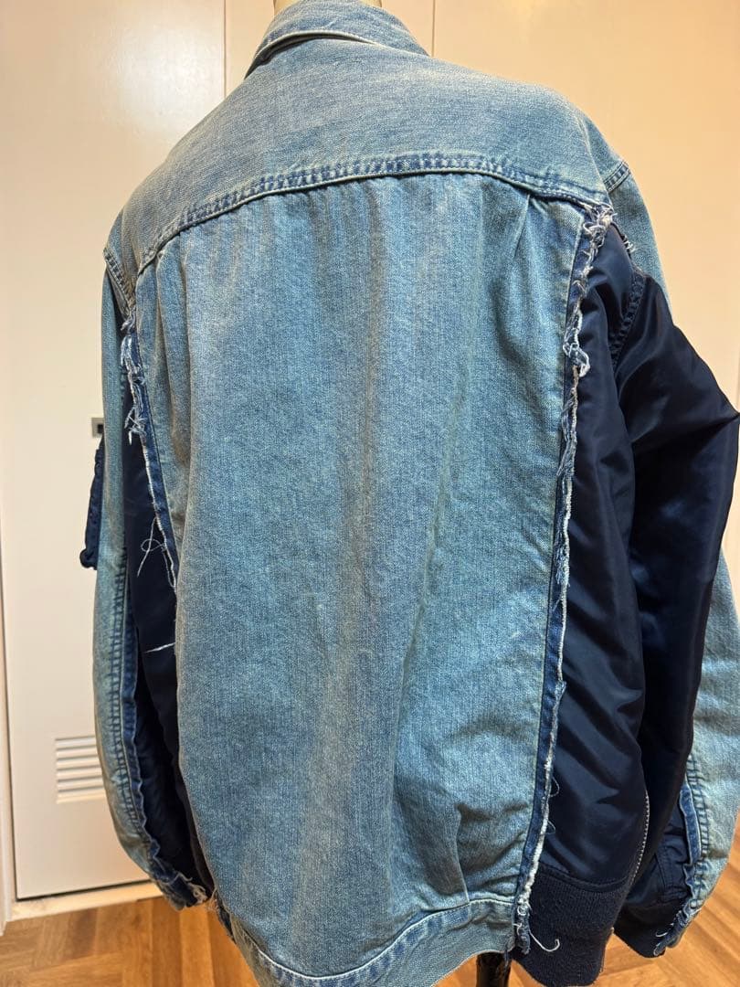 sacai Denim x MA-1 Jacket SCM-022 サイズ2