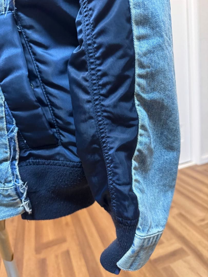 sacai Denim x MA-1 Jacket SCM-022 サイズ2