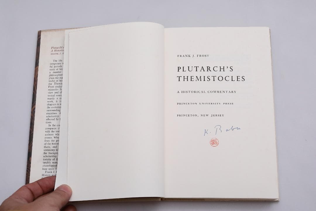 洋書 Plutarch's Themistocles / Frank J.Frost