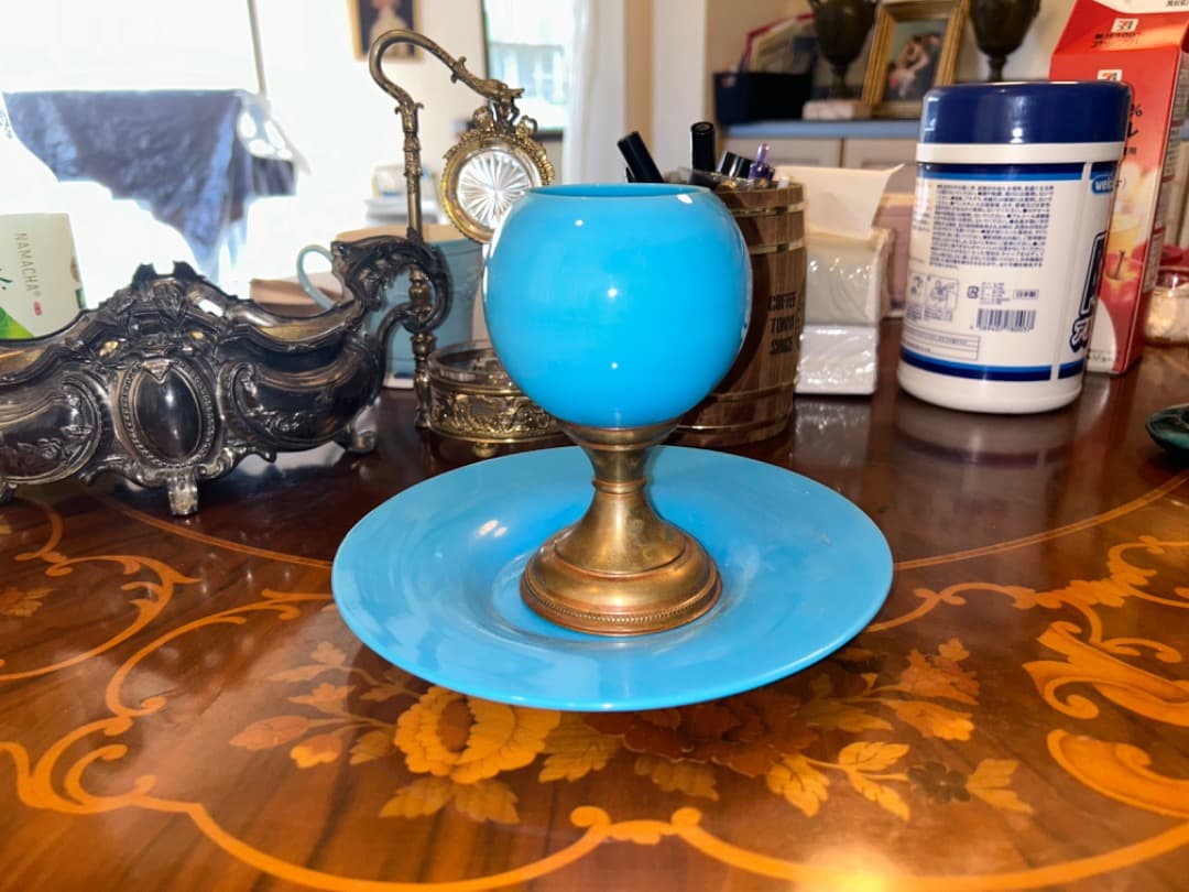 オパリン　グラス　ミッドセンチュリー インテリア　オパリン　貴重品　アンティーク