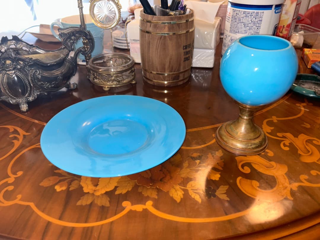 オパリン　グラス　ミッドセンチュリー インテリア　オパリン　貴重品　アンティーク