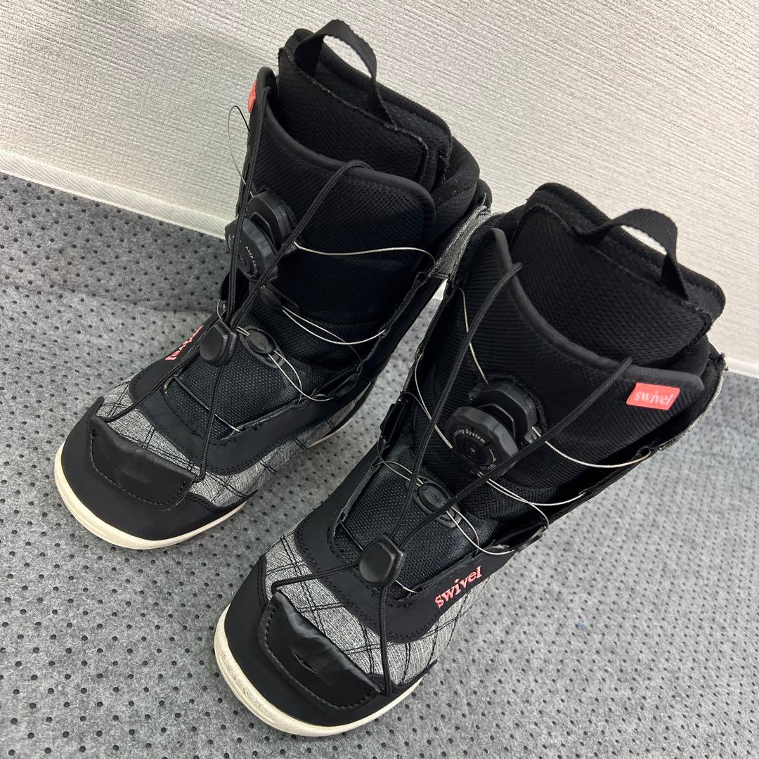 5回使用 人気サイズ23.5cm swivel ダイヤル スノボブーツ