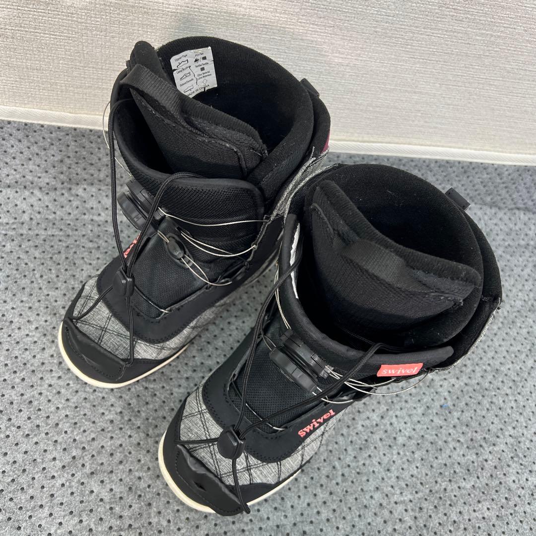 5回使用 人気サイズ23.5cm swivel ダイヤル スノボブーツ
