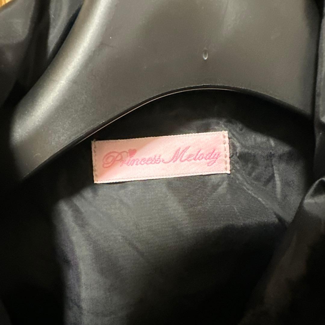 Mars リボン付きボリュームファーフードケープコート マーズ ポンチョ