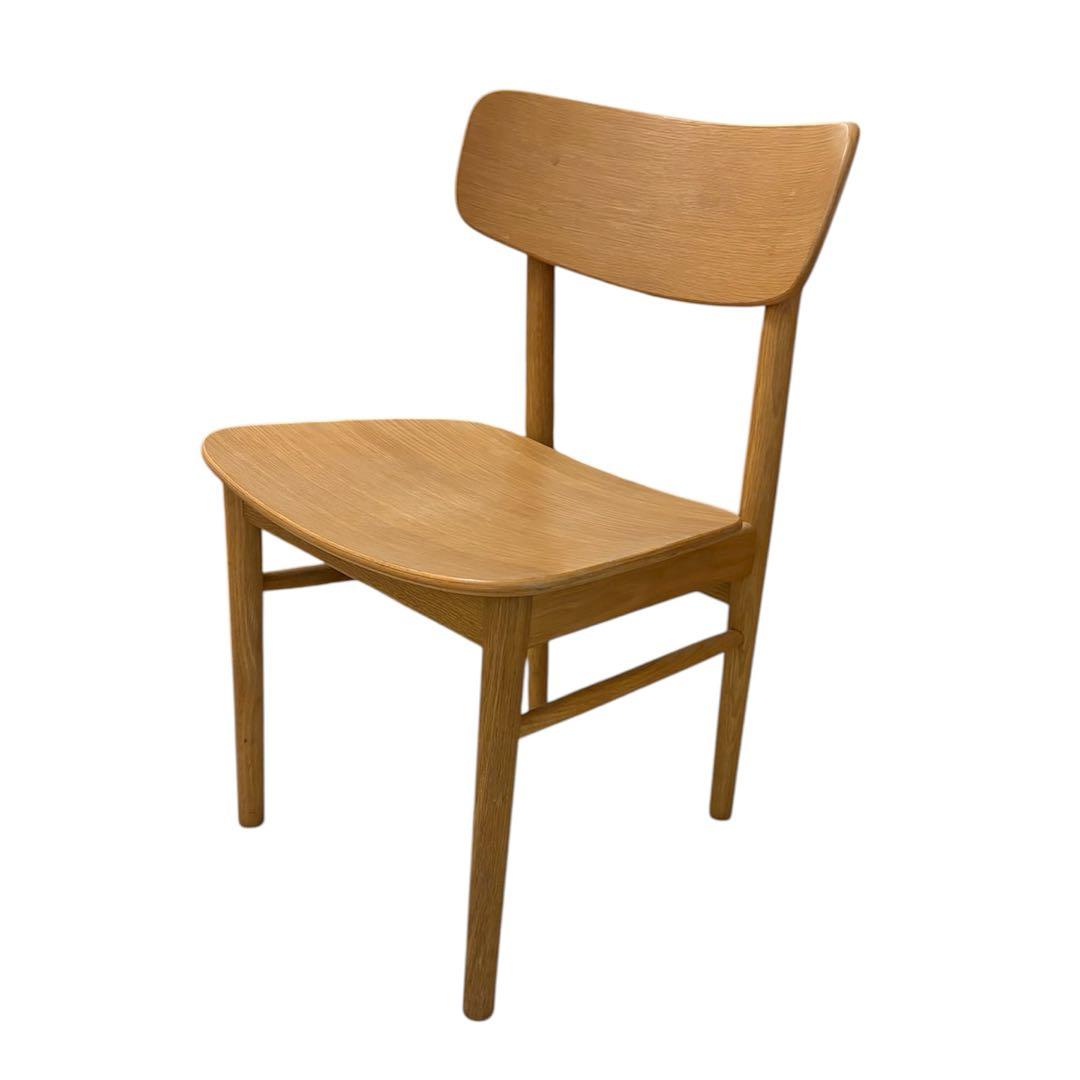 【美品】無印良品 ラウンドチェア・オーク材