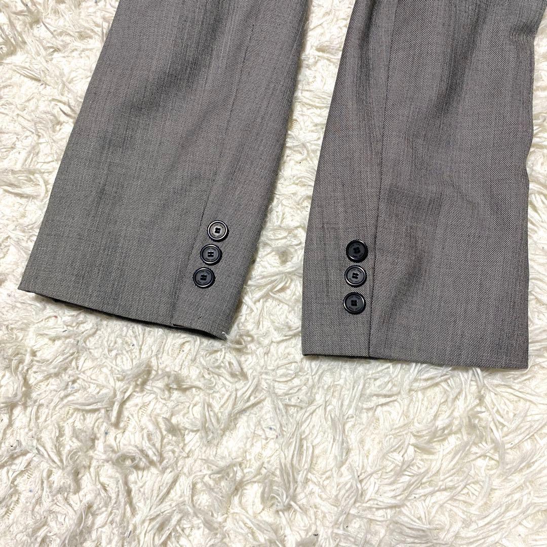 美品✨23区 セットアップ スーツ 大きいサイズ シルク グレー