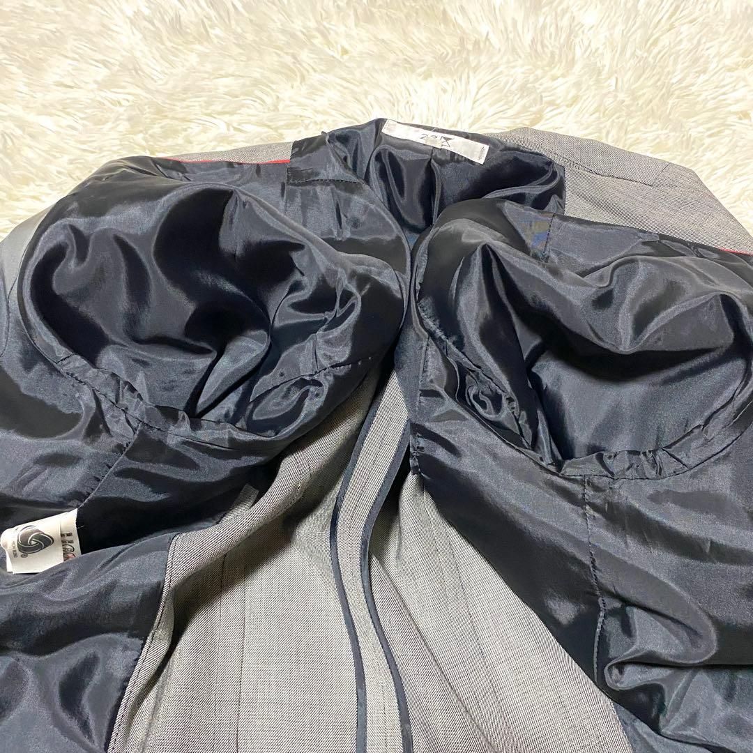 美品✨23区 セットアップ スーツ 大きいサイズ シルク グレー