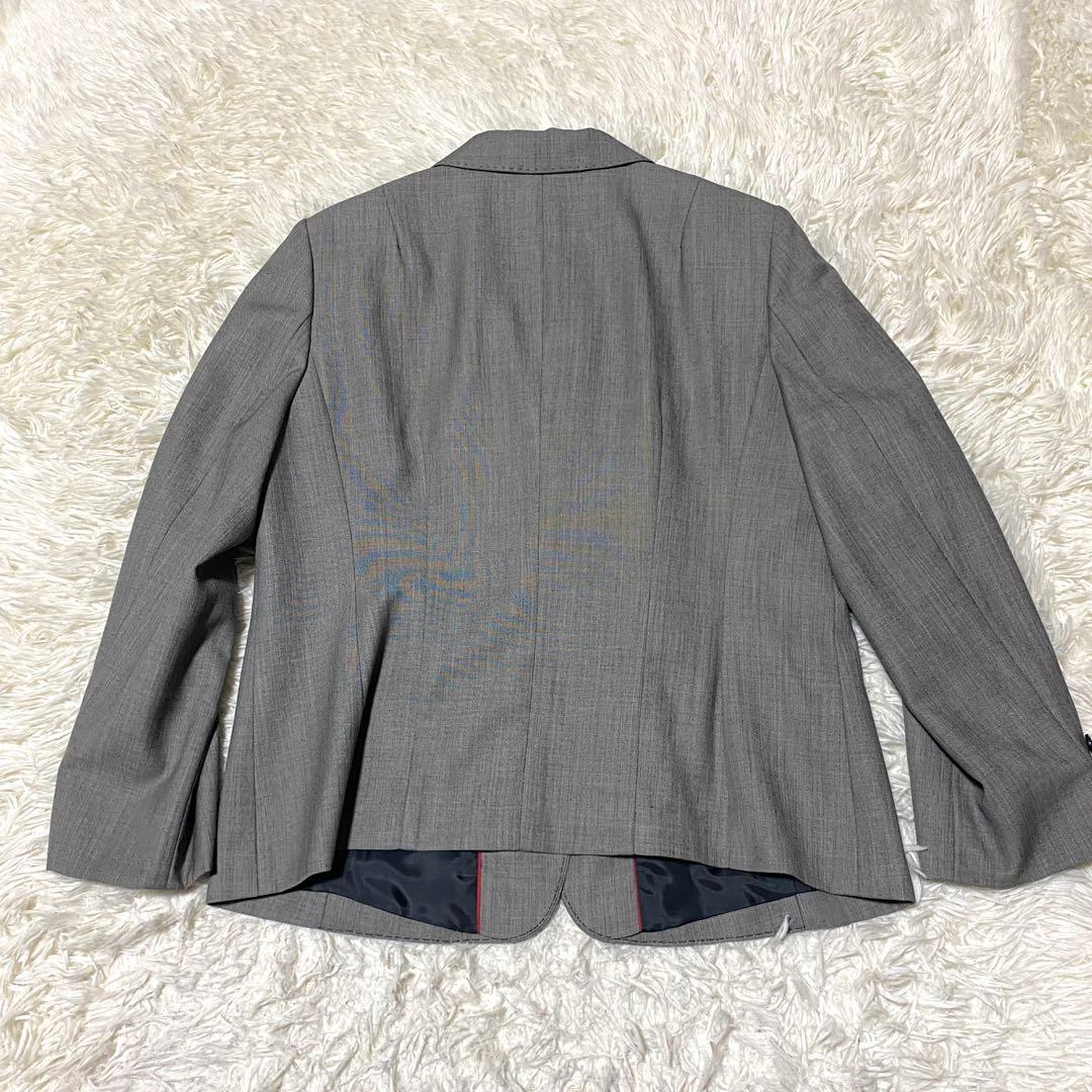美品✨23区 セットアップ スーツ 大きいサイズ シルク グレー