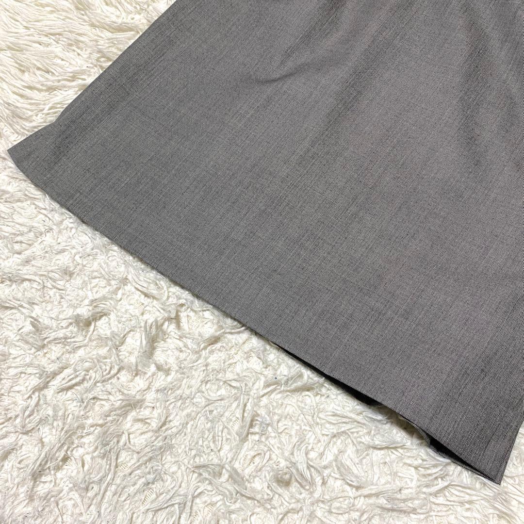 美品✨23区 セットアップ スーツ 大きいサイズ シルク グレー