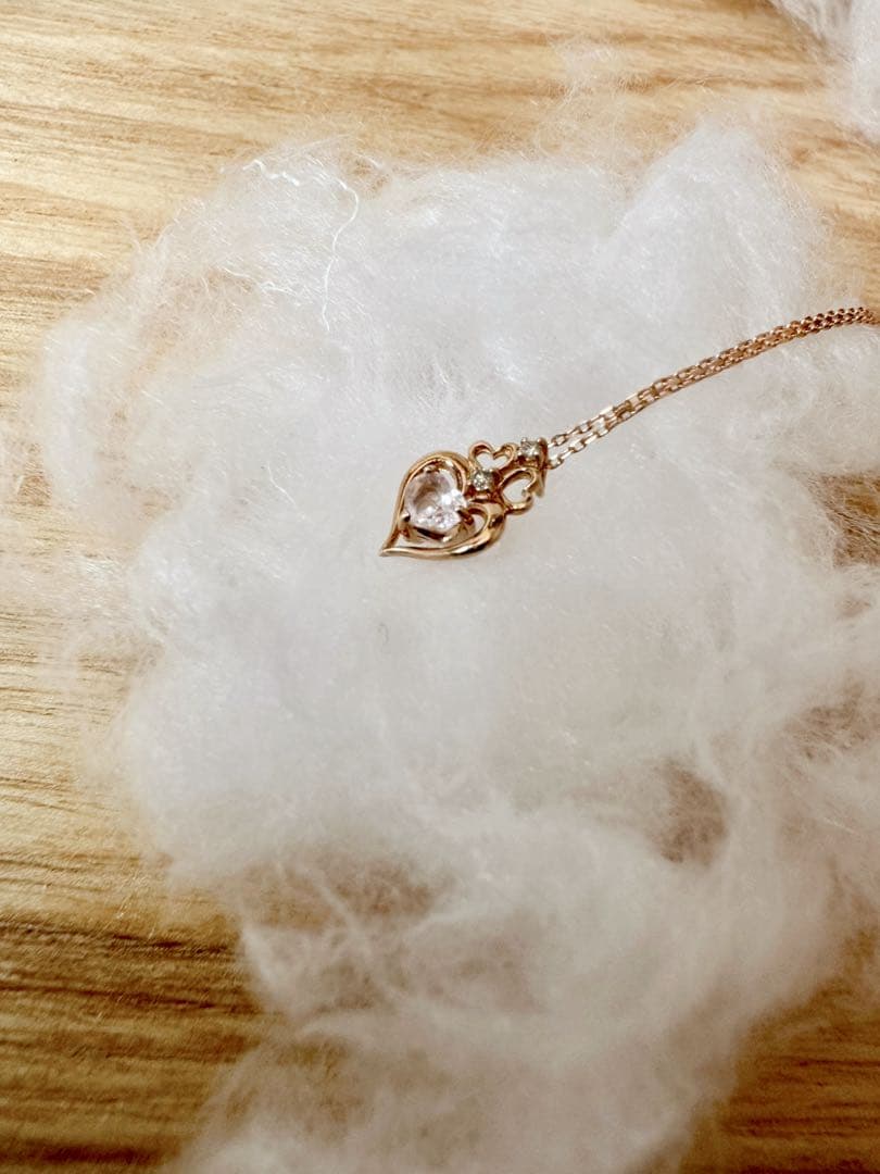 新品★Samantha Tiara K18SPG RQ Dia ハートネックレス