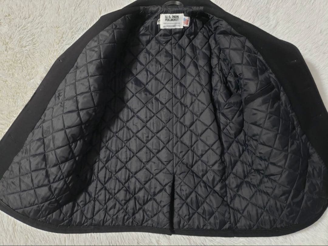 ショット ピーコート 740N USA製　希少　44サイズ ウール 黒