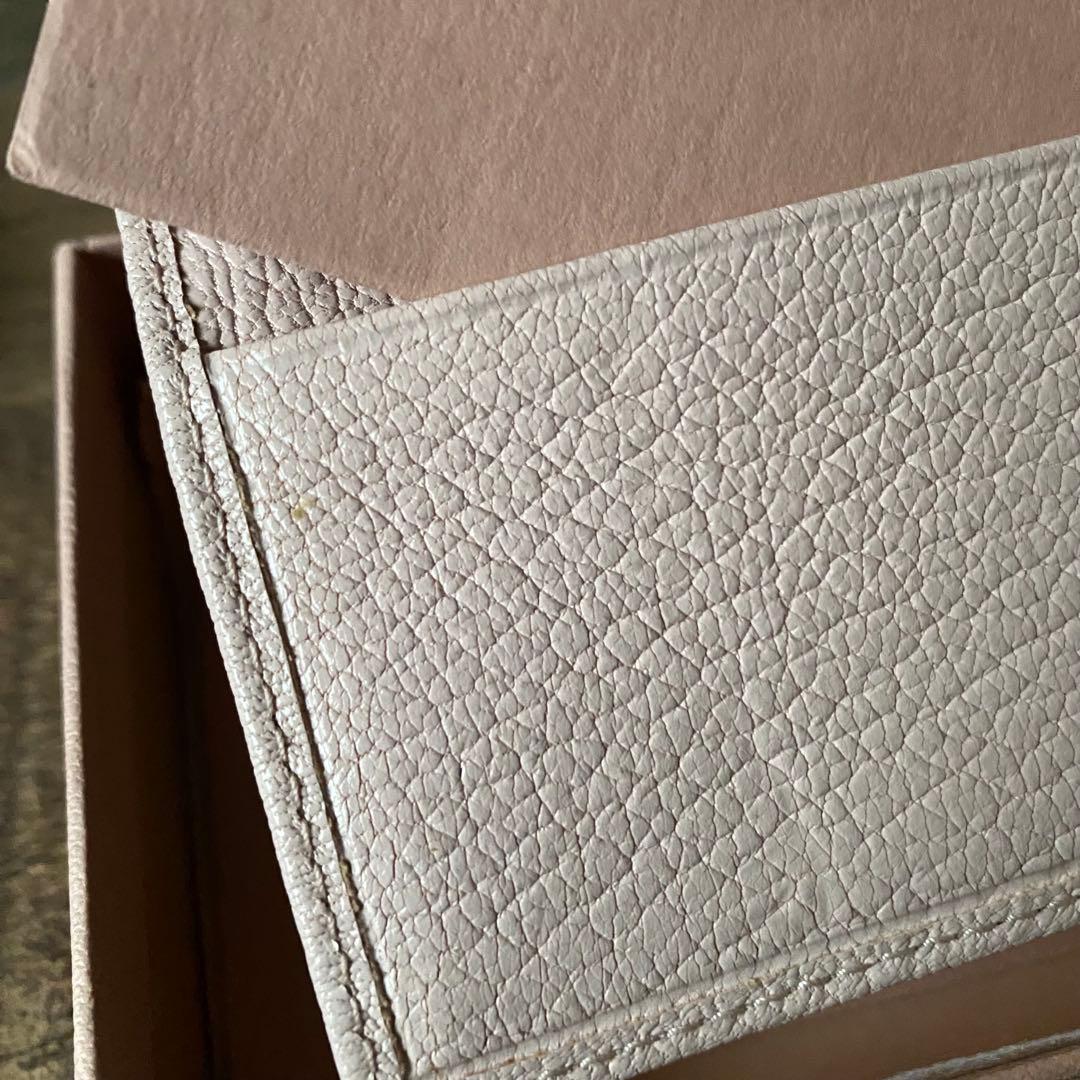 miumiu キーケース リボン バイカラー ピンク