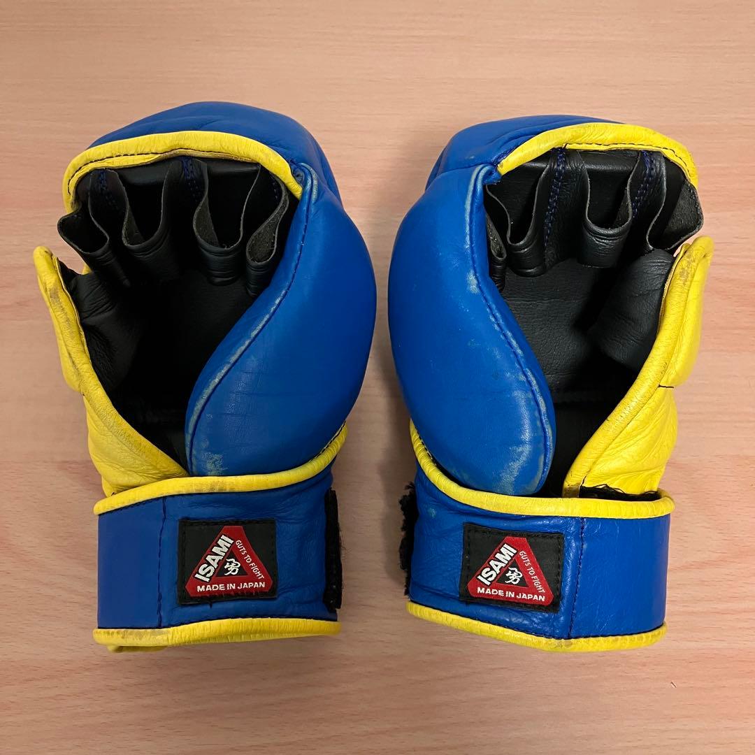 ISAMI イサミ　パウンドグローブ　青×黄　総合格闘技