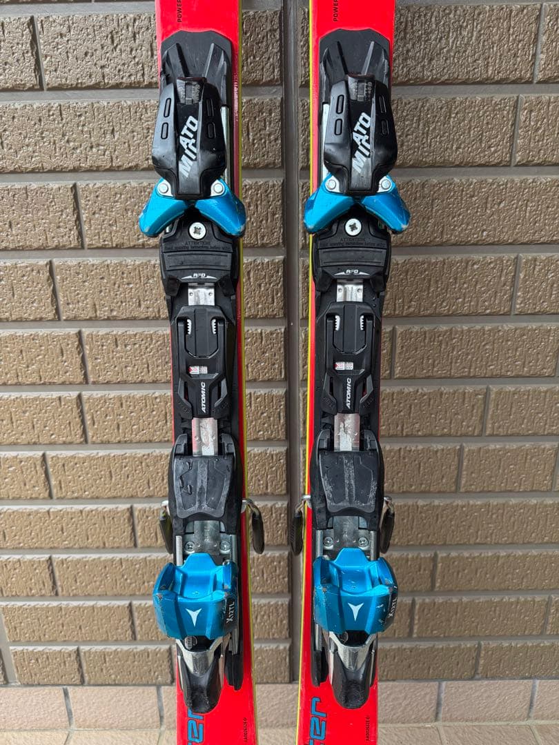 MIATA スキー板 165cm レッド バインディング付き