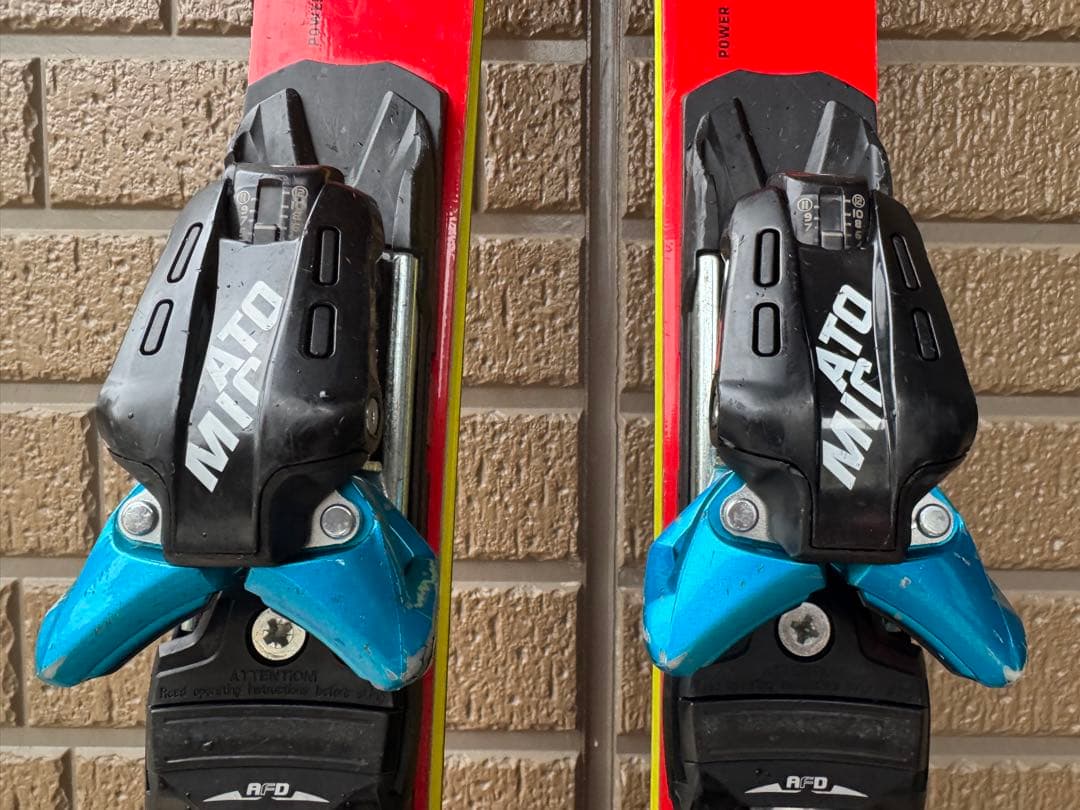 MIATA スキー板 165cm レッド バインディング付き