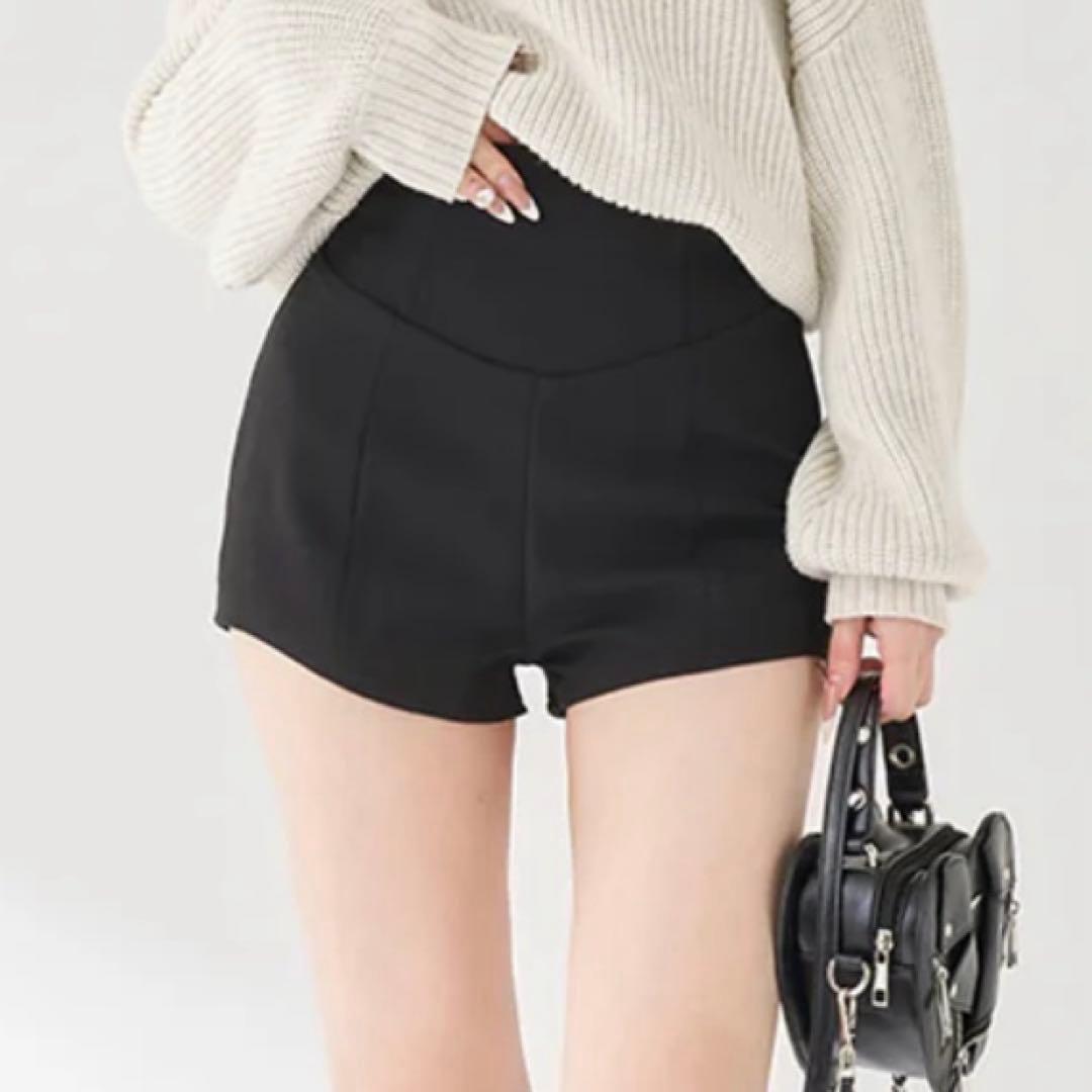 Darich ダーリッチ 美シルエットショートパンツ ブラック FL