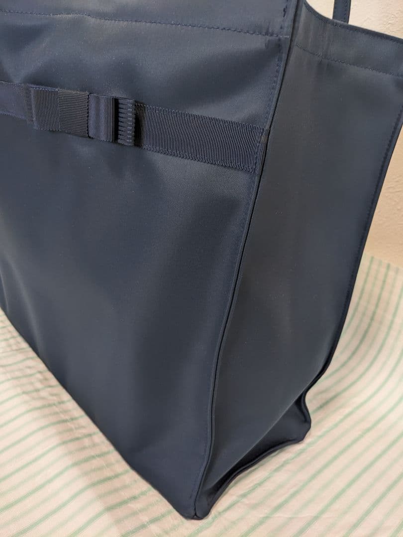 ファミリア　お受験トートバッグ　保護者用バッグ　ネイビー