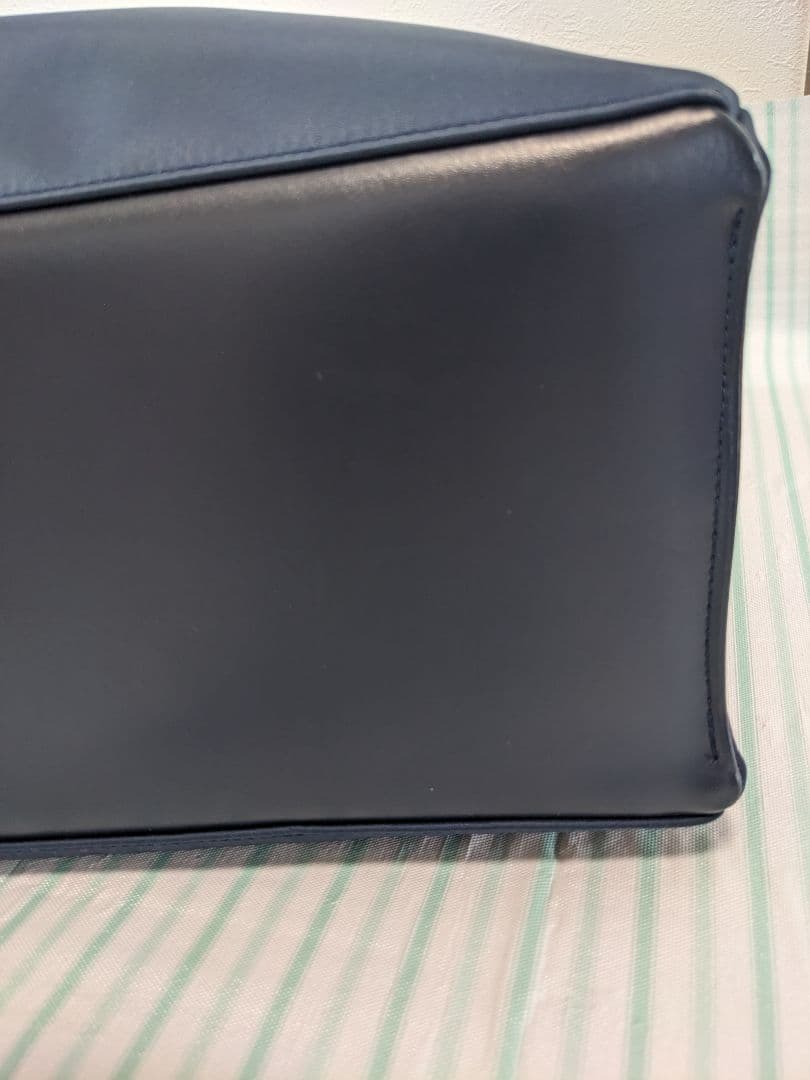 ファミリア　お受験トートバッグ　保護者用バッグ　ネイビー