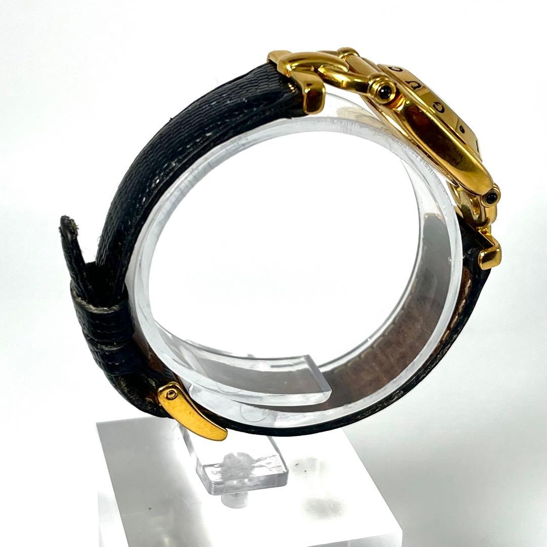 【新品電池/稼働】美品 グッチ 6400L ホースビット 腕時計 付属品あり