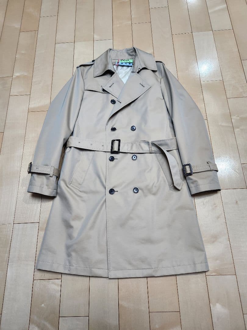 MORGAN トレンチコート モルガン ジャケット玉虫ベージュ色メンズ