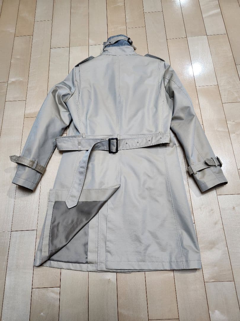 MORGAN トレンチコート モルガン ジャケット玉虫ベージュ色メンズ