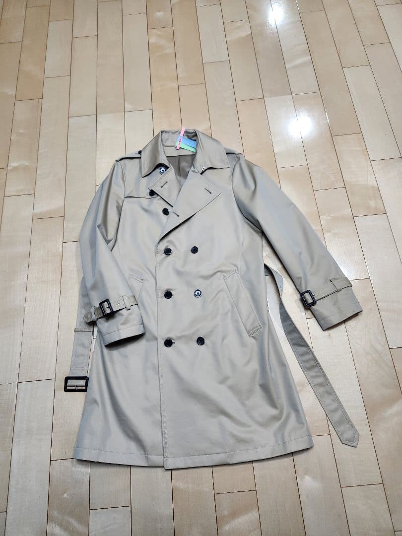 MORGAN トレンチコート モルガン ジャケット玉虫ベージュ色メンズ