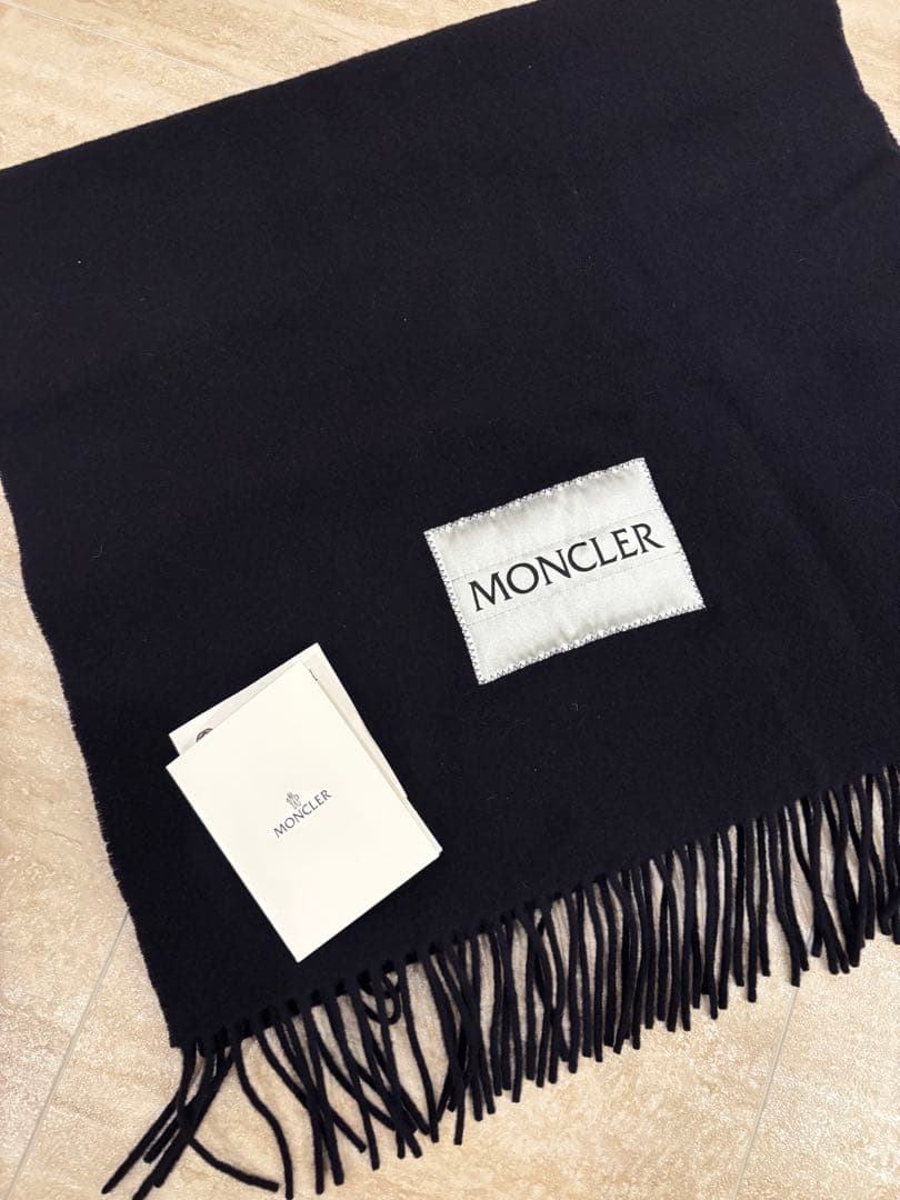 MONCLER モンクレール　マフラー ネイビー