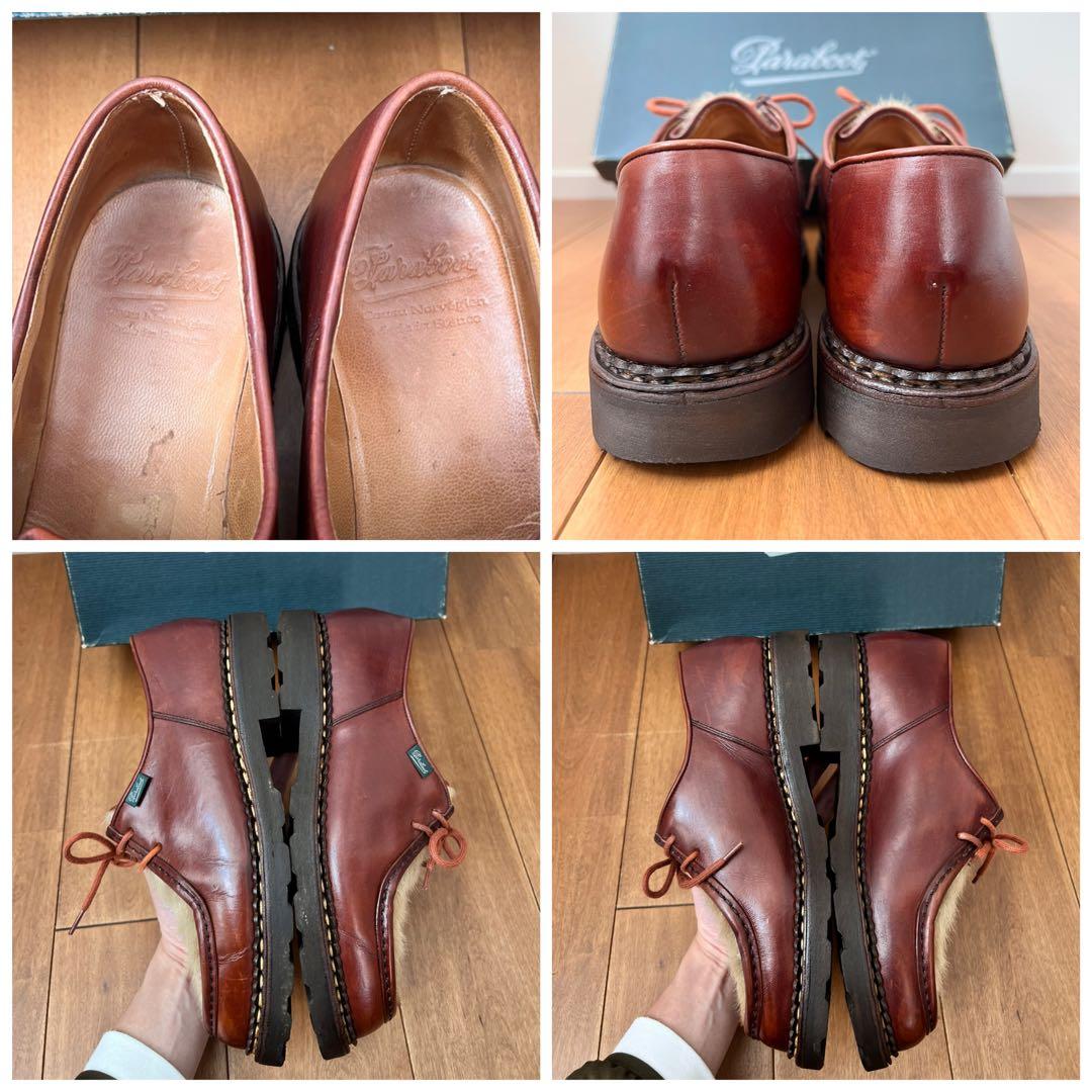 パラブーツ　ミカエル　フォック　41.5 マロン アザラシ　ブラウン　ファー　箱