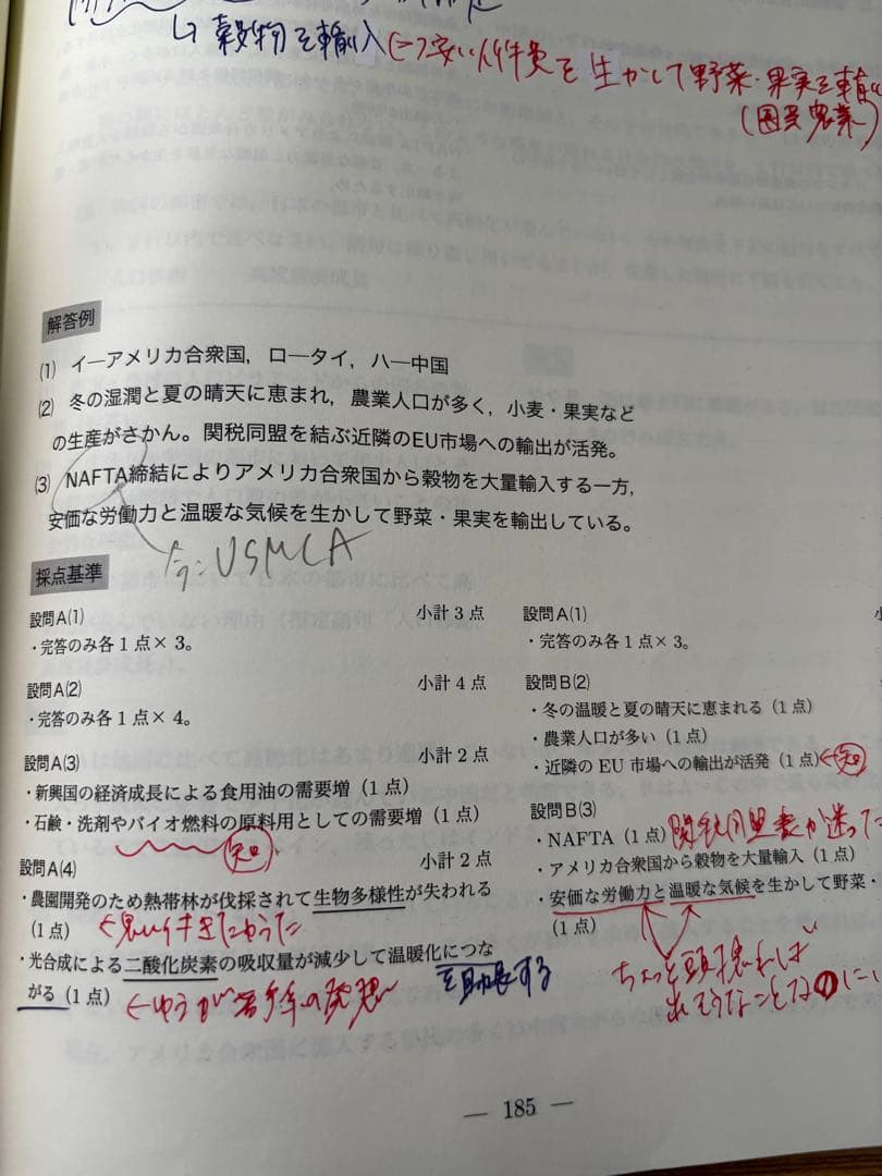 鉄緑会　東大地理問題集　問題編　解答解説編　高3地理　東京大学