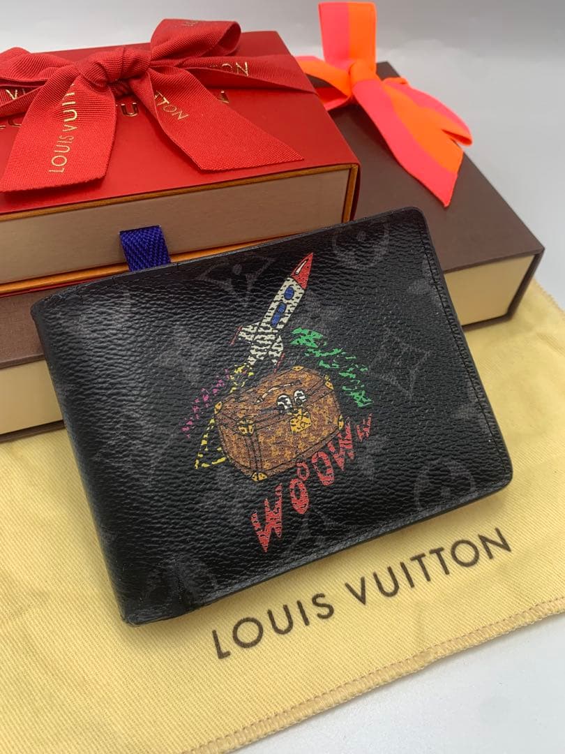 ルイヴィトン 二つ折り財布 ポルトフォイユ・ミュルティプル トランク P55