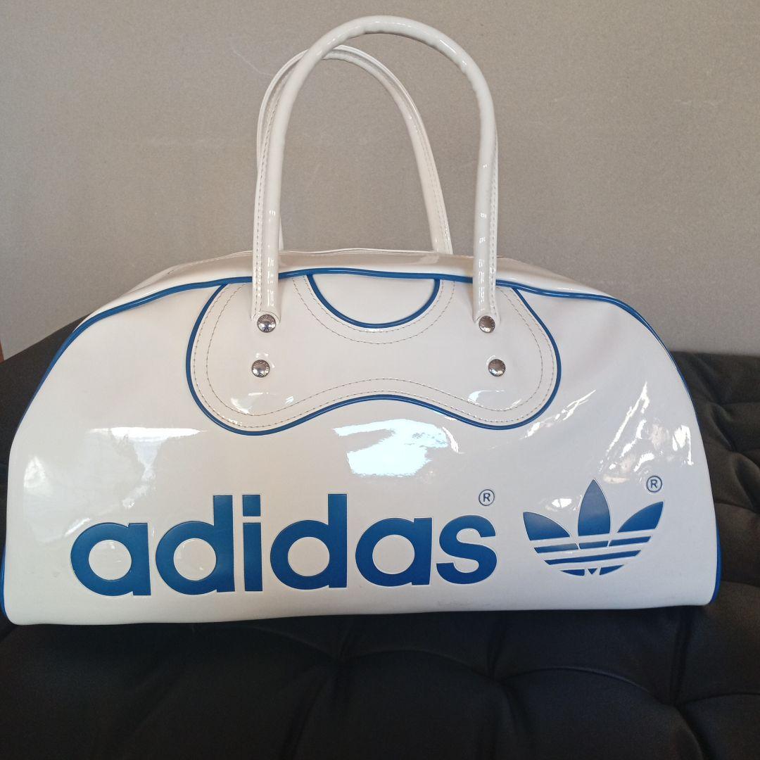 アディダス エナメル ボストンバッグ 美品