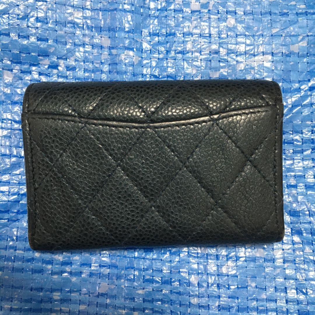 CHANEL シャネル マトラッセ キャビアスキン 4連キーケース