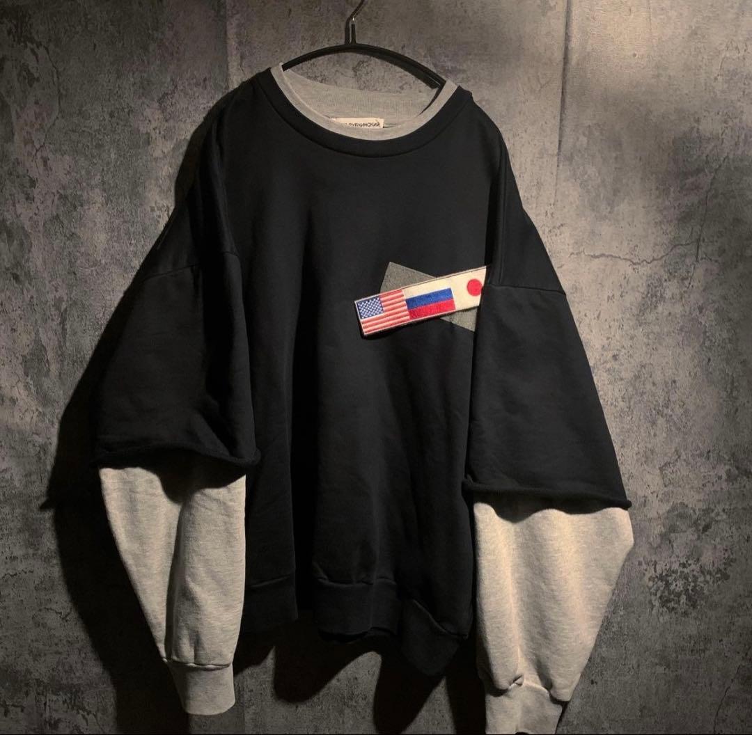 Gosha Rubchinskiy ダブル スリーブ フラッグ スウェットシャツ