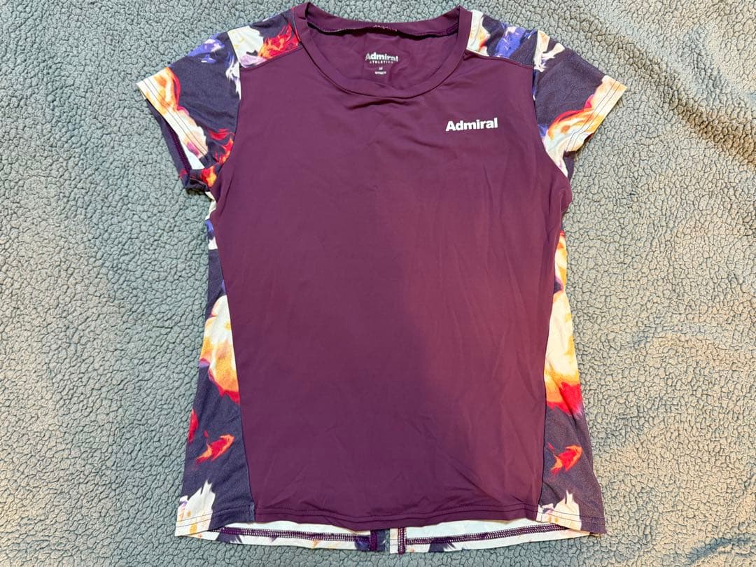 Admiral 紫花柄ショートスリーブウェア