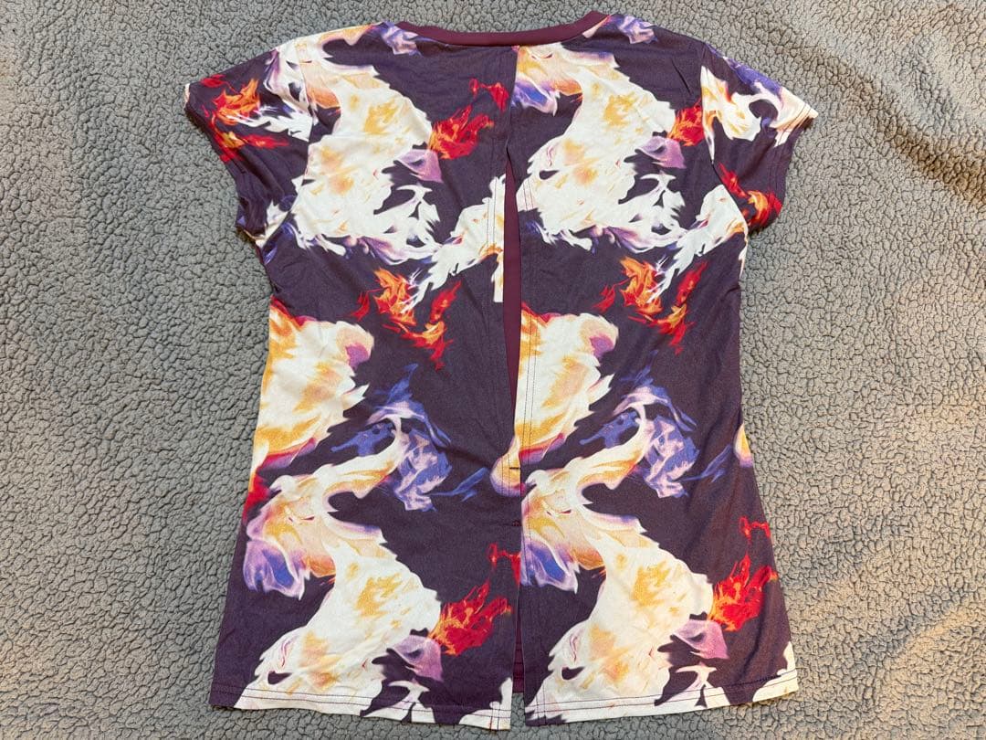 Admiral 紫花柄ショートスリーブウェア