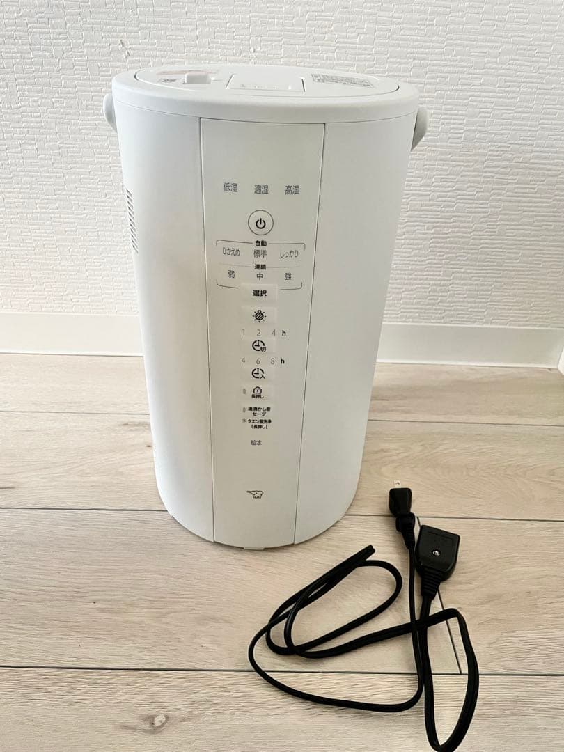 【美品】象印 加湿器 スチーム式 4.0L ホワイト EE-DF50-WA