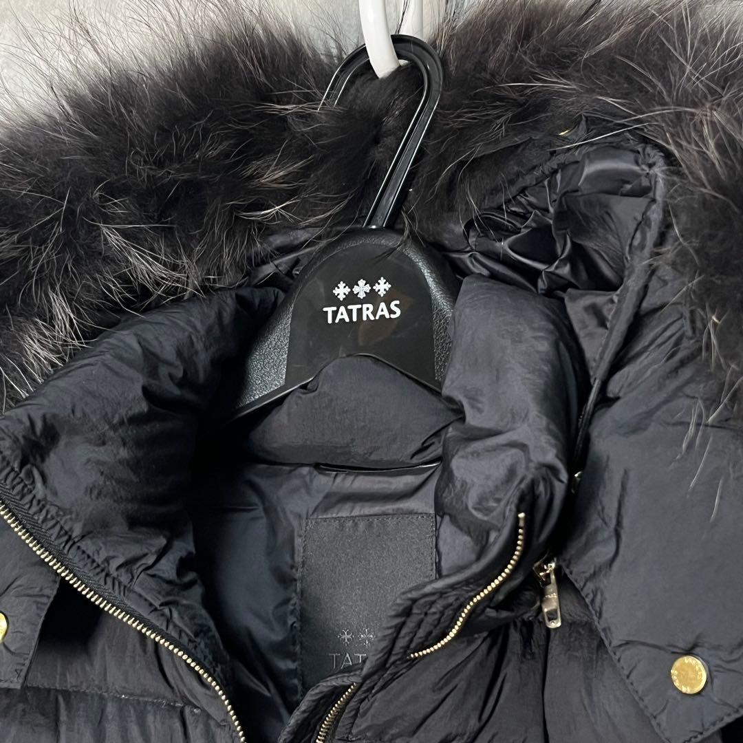 美品 ORSIERA ダウン ベスト ファー 取り外し可 3way ブラック